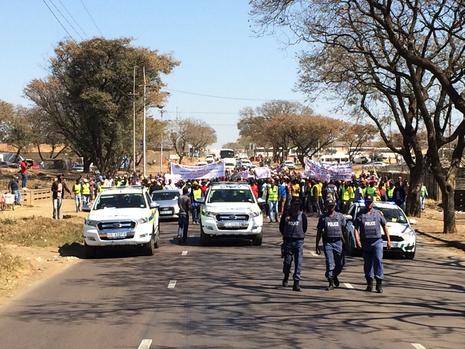 Pretoria communities gather to protest against higher rates